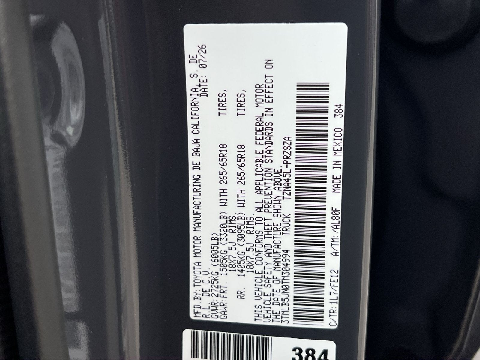 2026 Toyota Tacoma TRD Sport