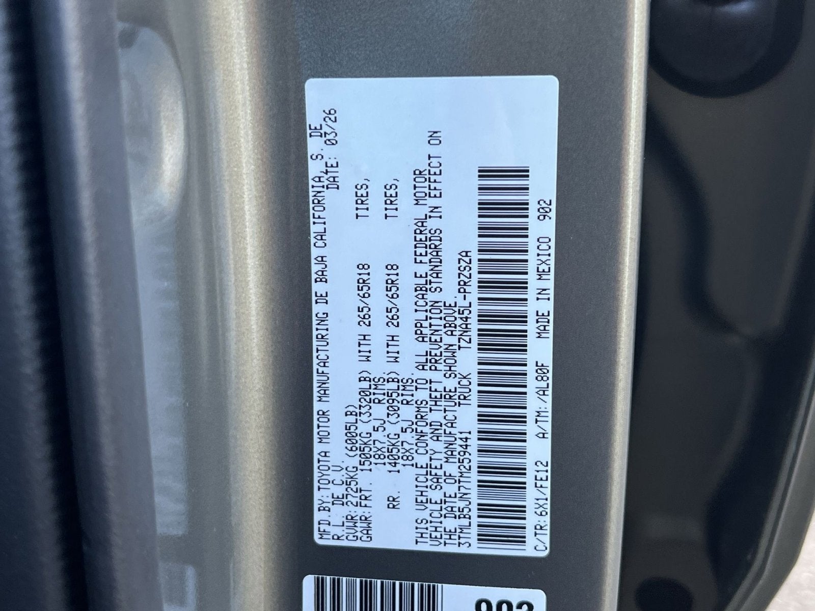 2026 Toyota Tacoma TRD Sport