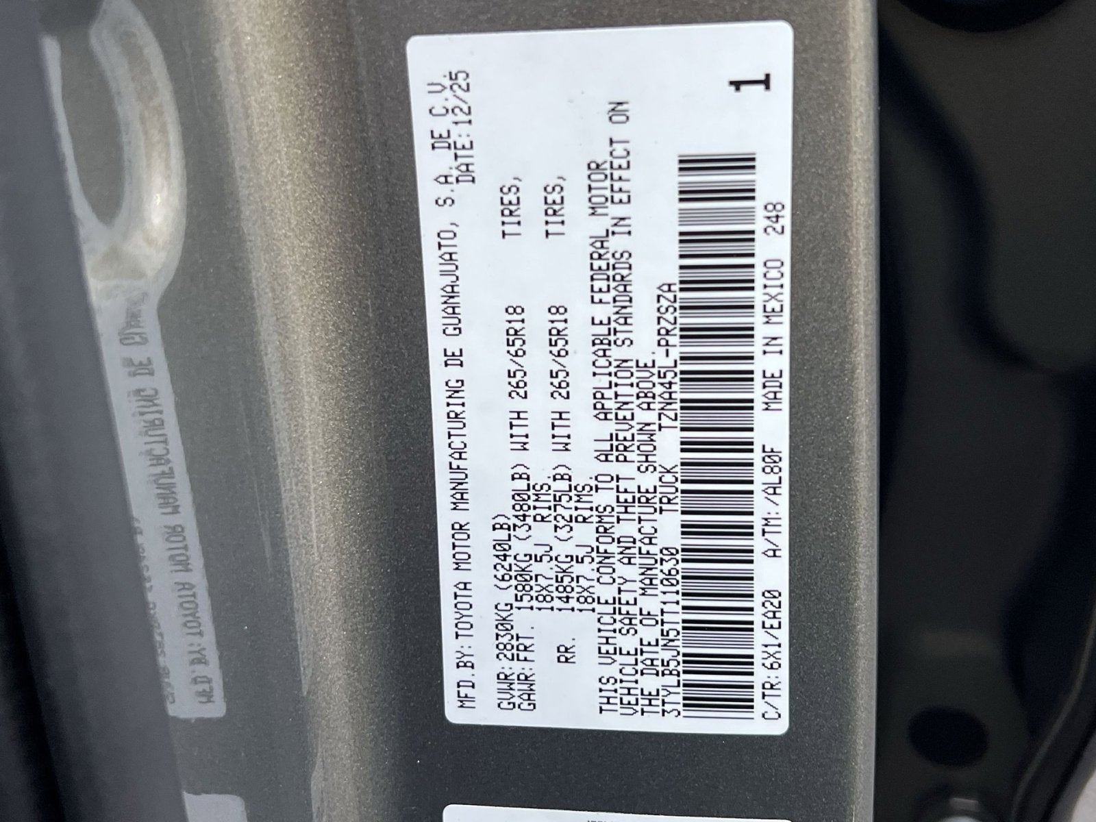 2026 Toyota Tacoma SR5