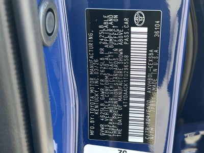 2026 Toyota Camry SE