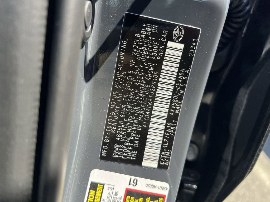 2026 Toyota Camry LE