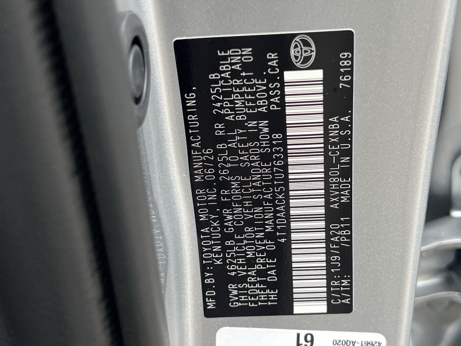 2026 Toyota Camry LE