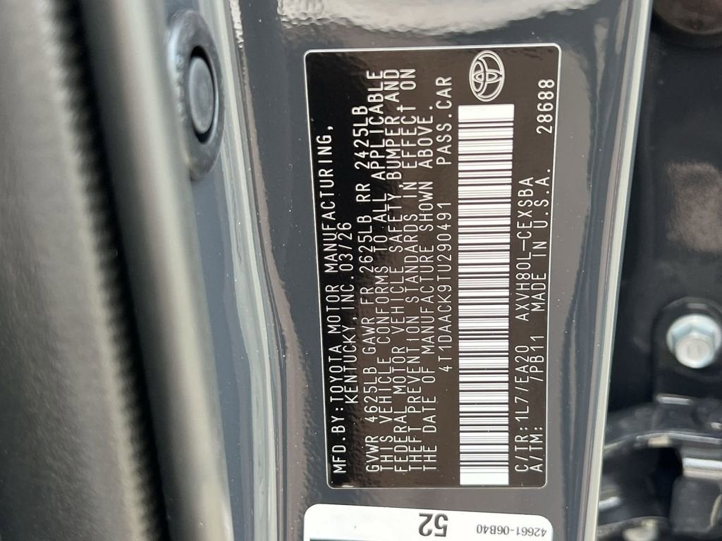 2026 Toyota Camry SE