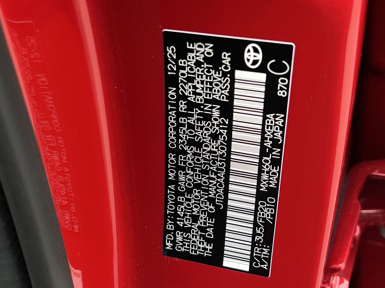 2026 Toyota Prius LE