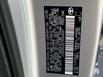 2026 Toyota Prius Plug-In Hybrid SE