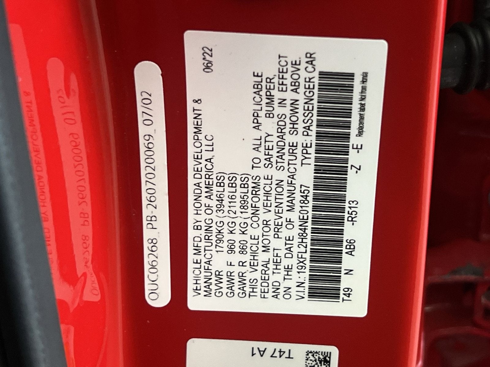 2022 Honda Civic Sport