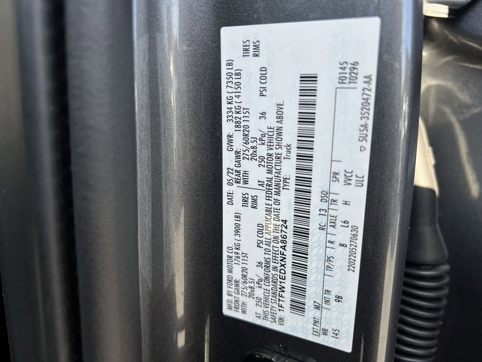 2022 Ford F-150 Platinum