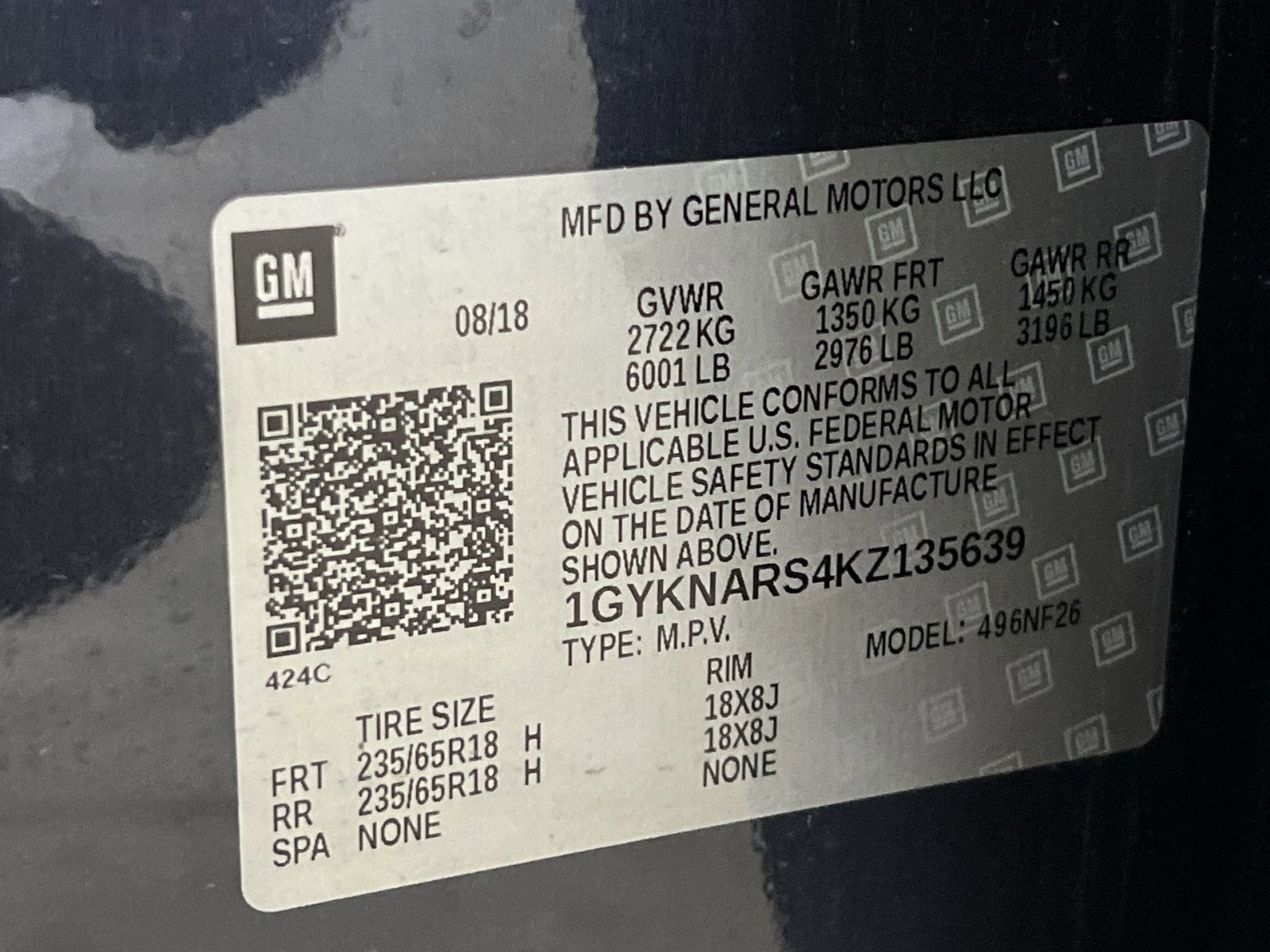 2019 Cadillac XT5 Base