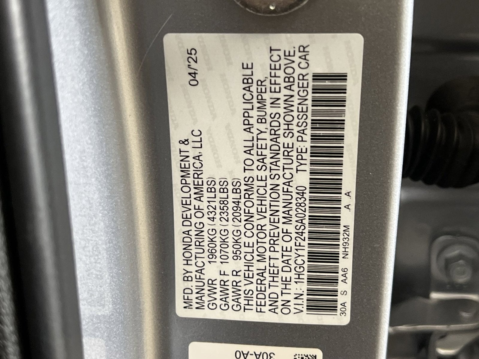 2025 Honda Accord LX