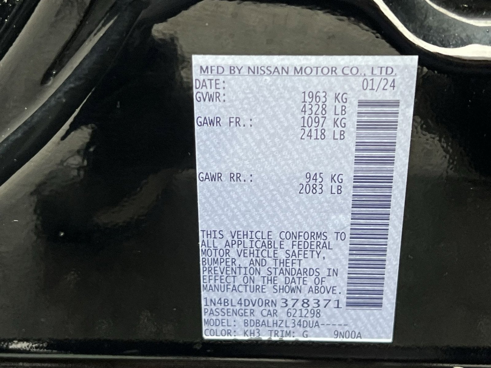 2024 Nissan Altima 2.5 SV