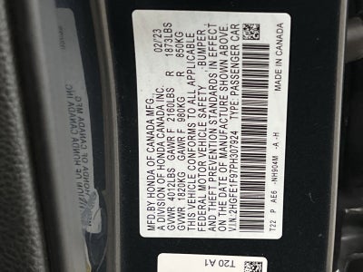 2023 Honda Civic Touring