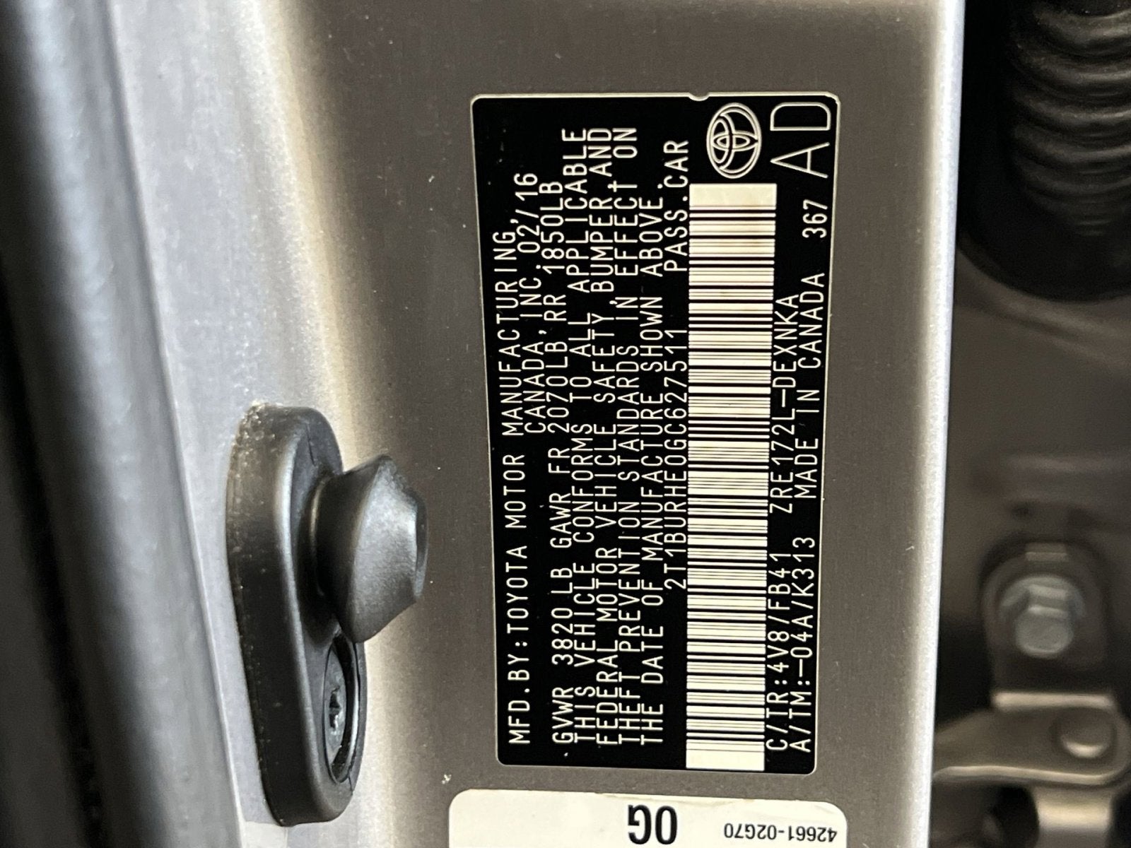 2016 Toyota Corolla LE