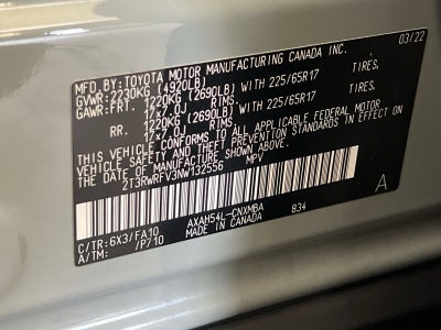 2022 Toyota RAV4 Hybrid XLE