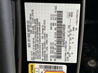 2019 Ford Fusion Energi Titanium