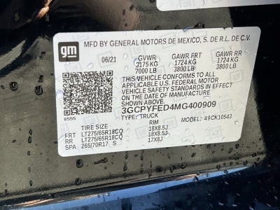 2021 Chevrolet Silverado 1500 LT Trail Boss