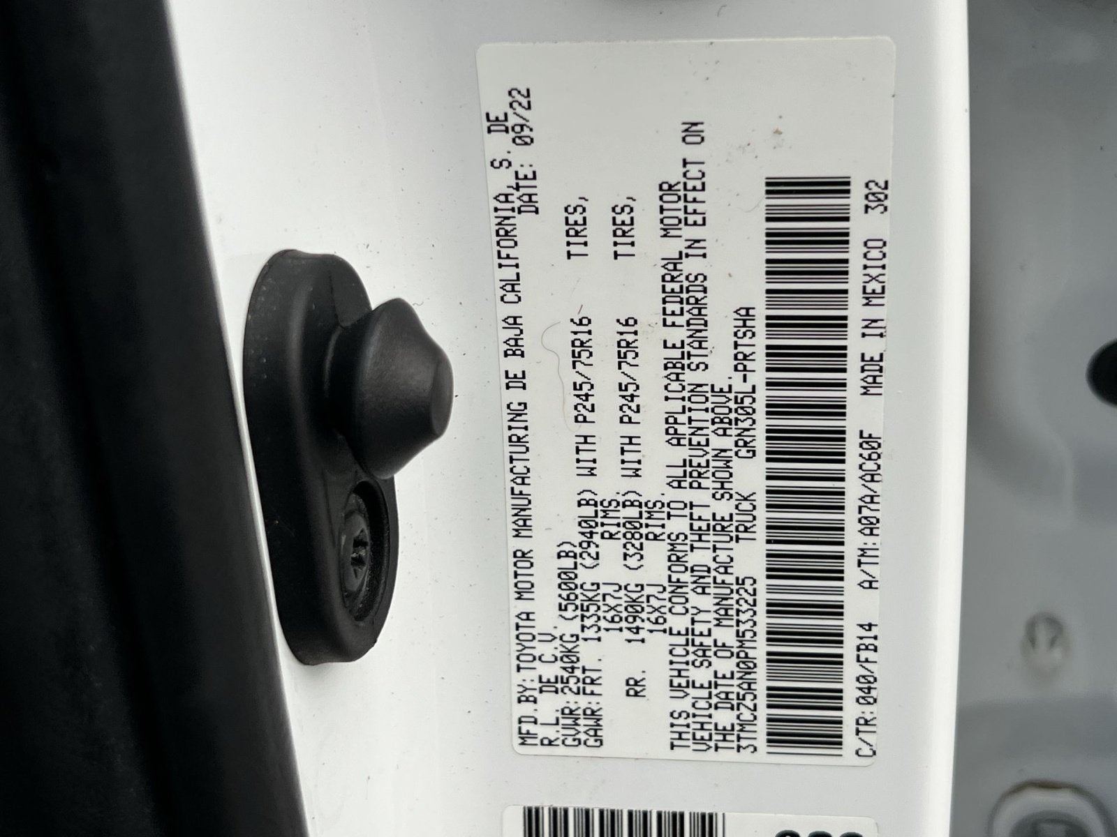 2023 Toyota Tacoma SR