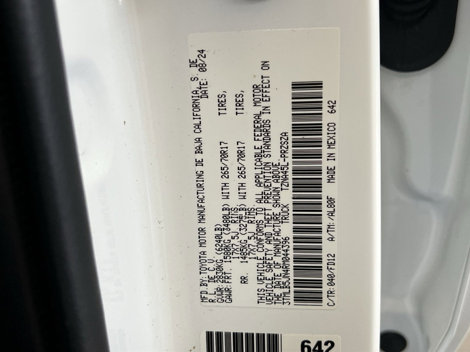 2024 Toyota Tacoma TRD Off-Road