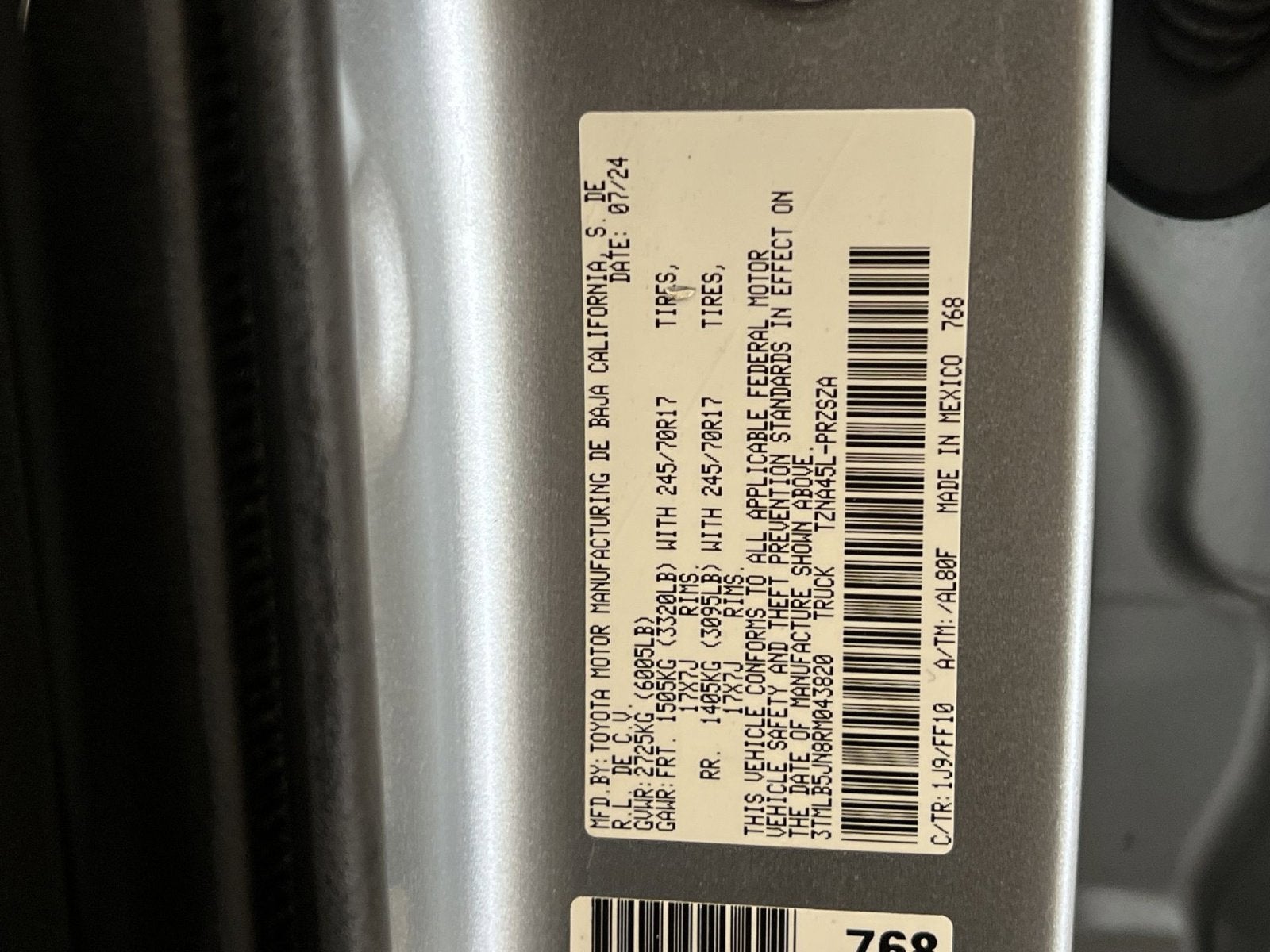 2024 Toyota Tacoma SR5