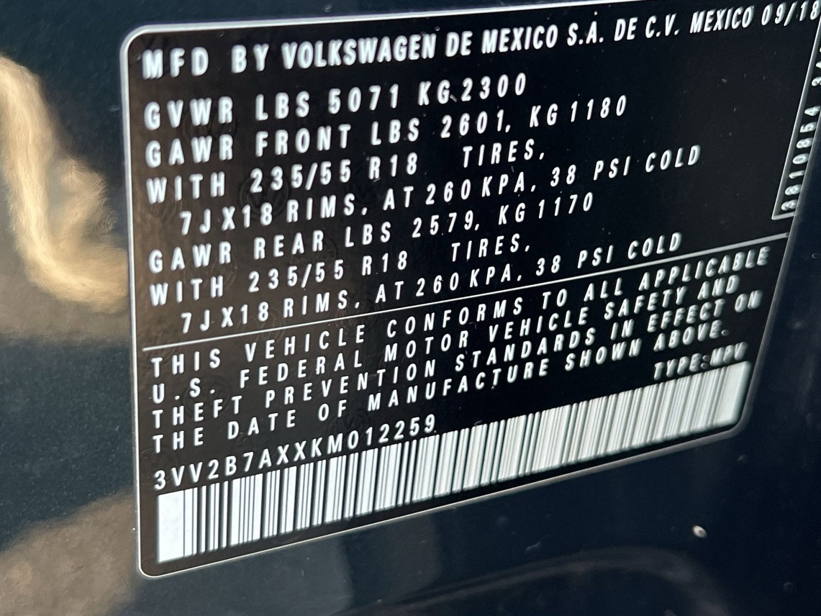 2019 Volkswagen Tiguan 2.0T SEL