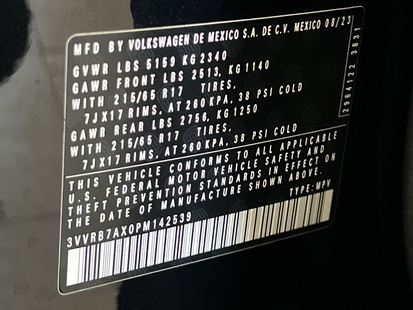 2023 Volkswagen Tiguan 2.0T S