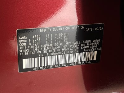 2025 Subaru Legacy Premium