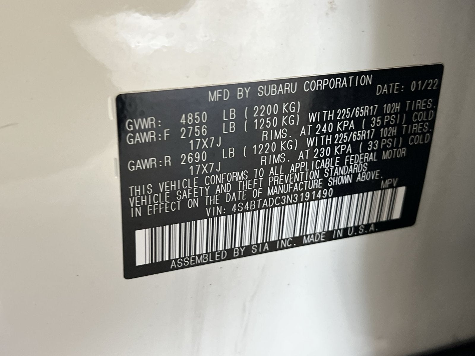 2022 Subaru Outback Premium