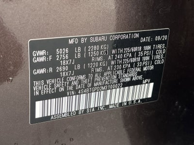 2021 Subaru Outback Touring XT