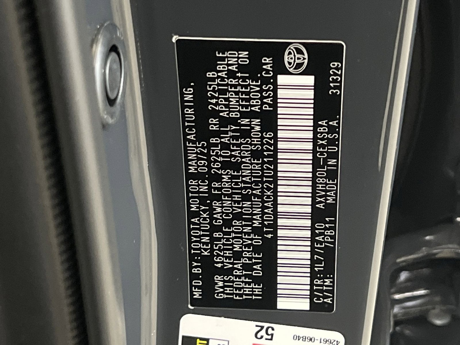 2026 Toyota Camry SE