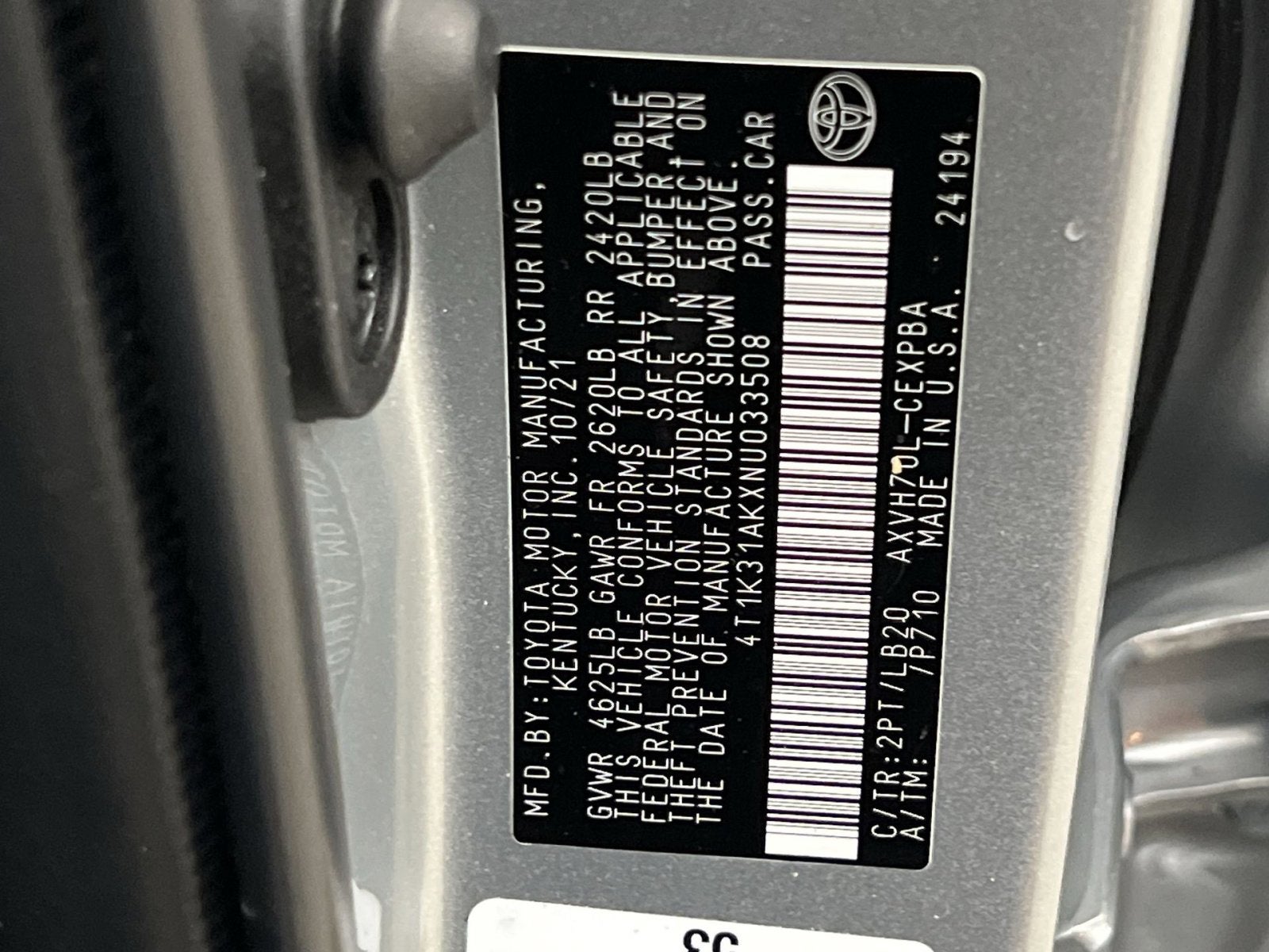 2022 Toyota Camry Hybrid XSE