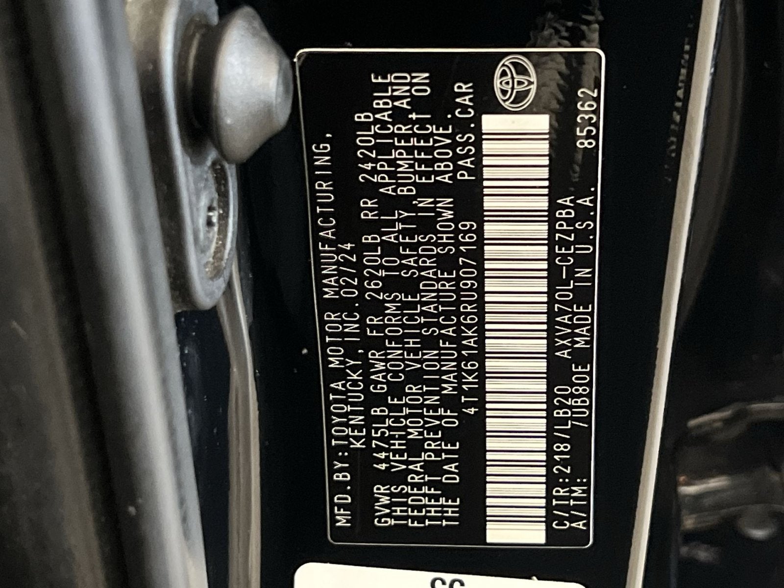 2024 Toyota Camry XSE