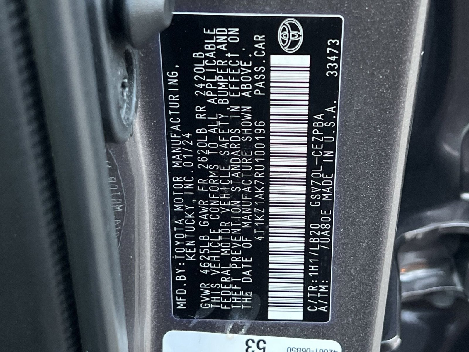 2024 Toyota Camry XSE V6