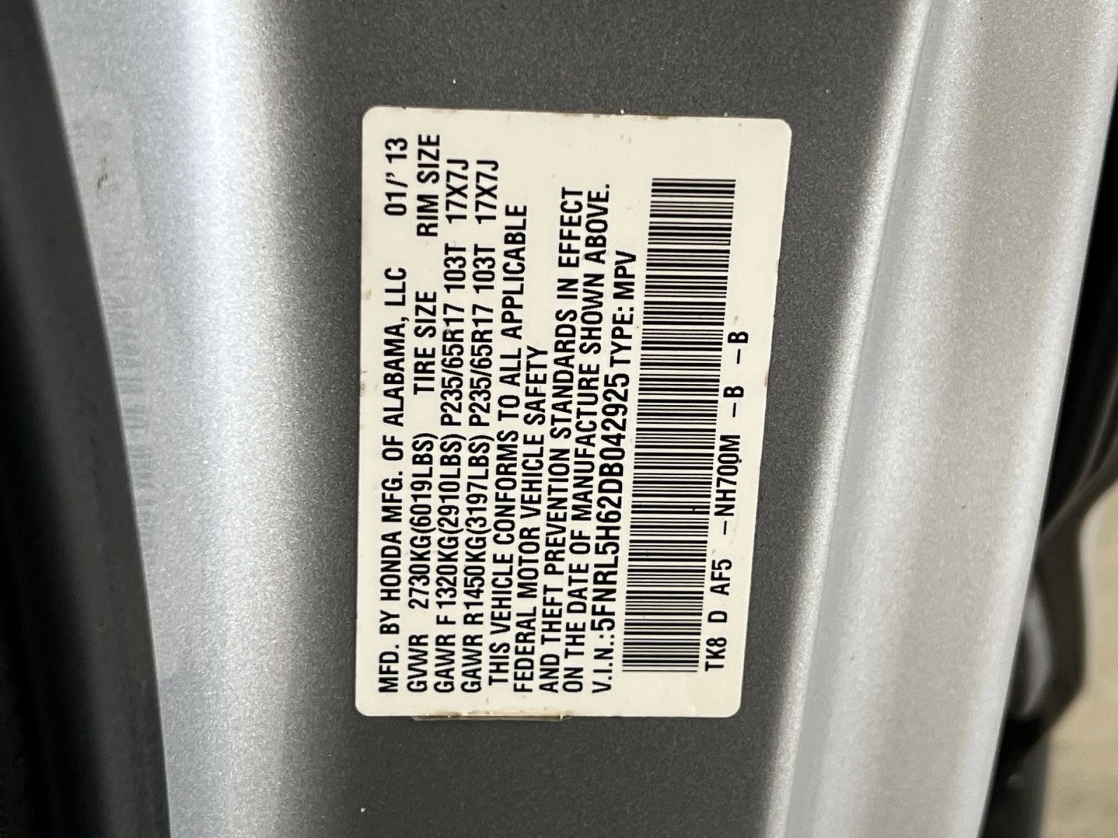 2013 Honda Odyssey EX-L