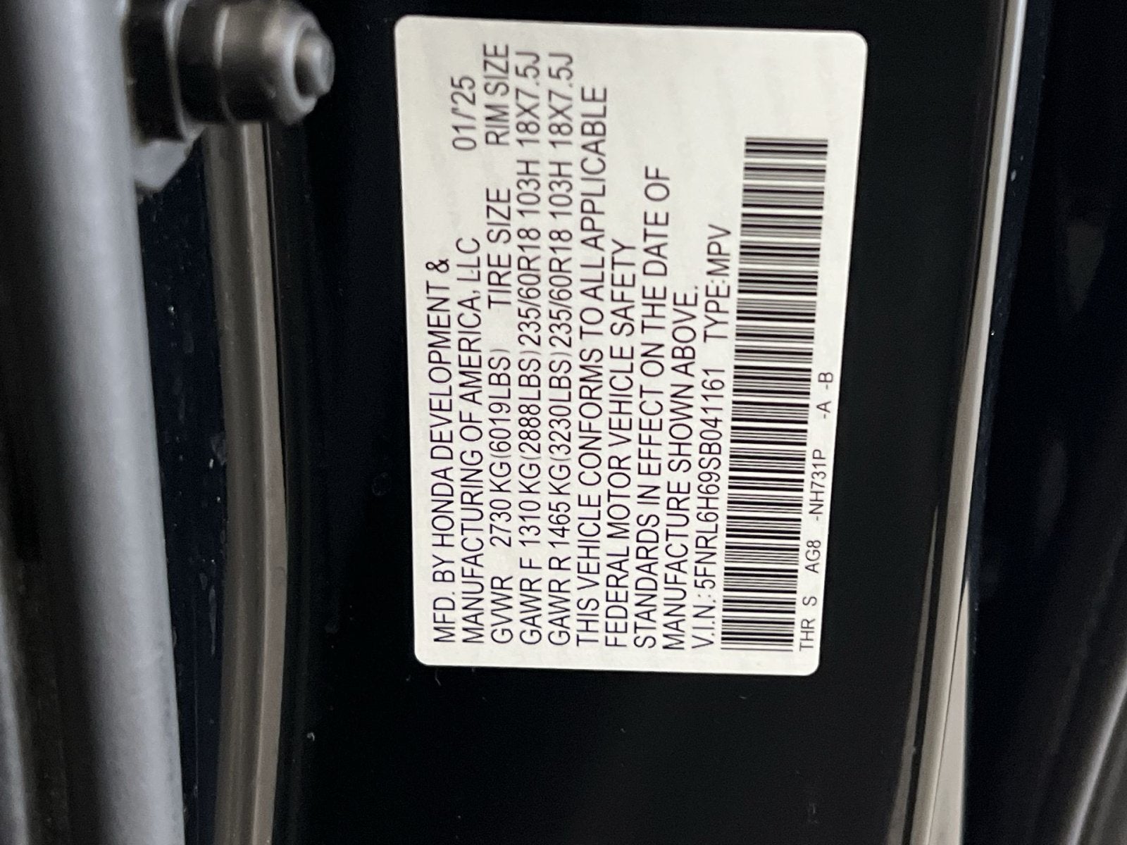 2025 Honda Odyssey EX-L