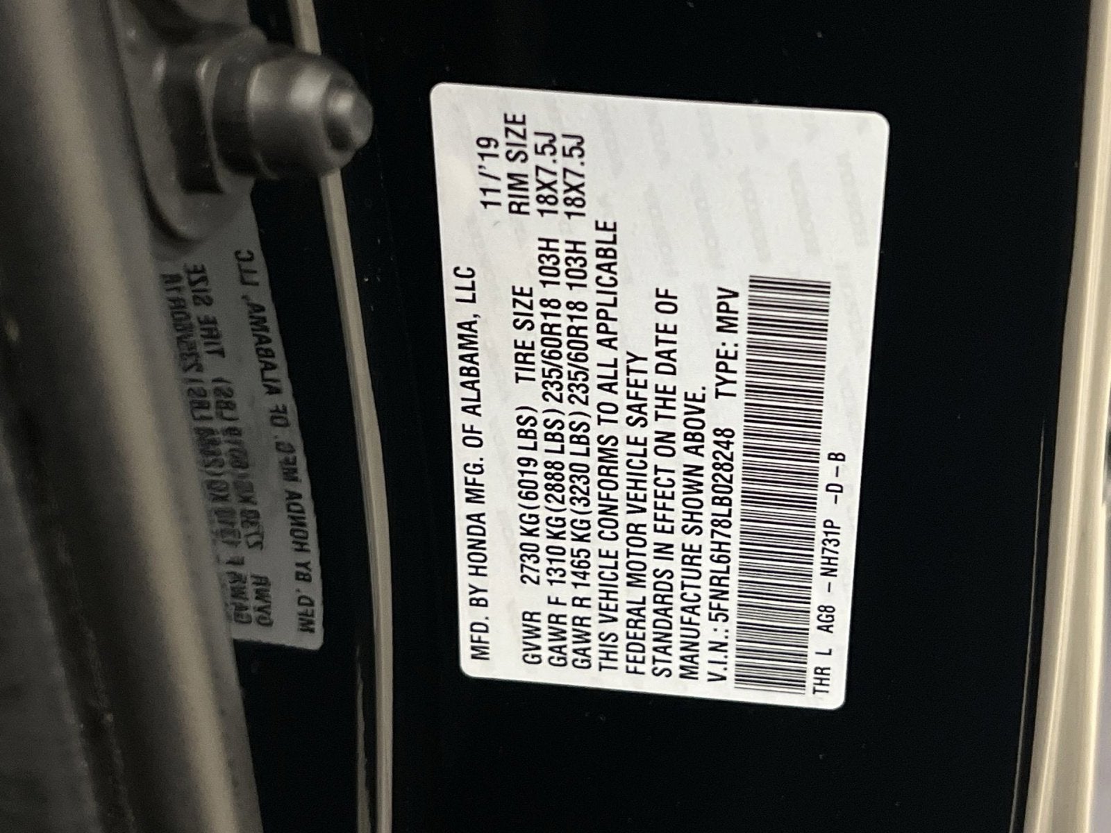 2020 Honda Odyssey EX-L