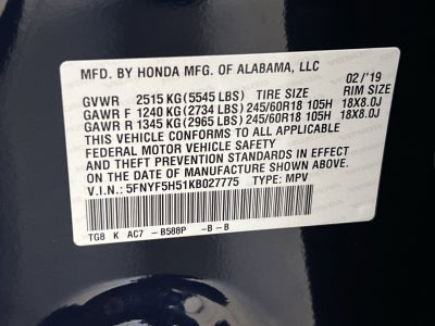 2019 Honda Pilot EX-L