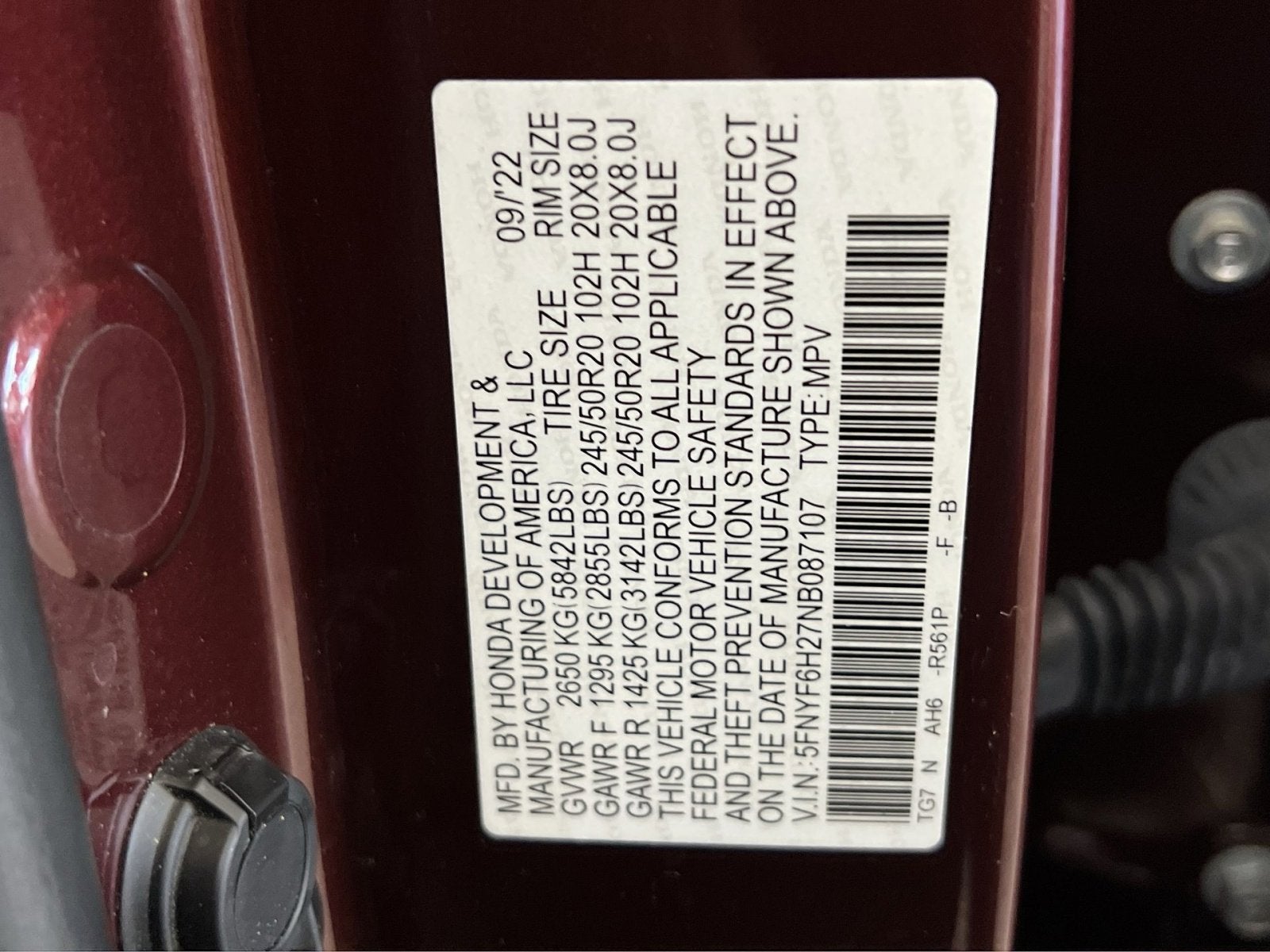 2022 Honda Pilot Special Edition
