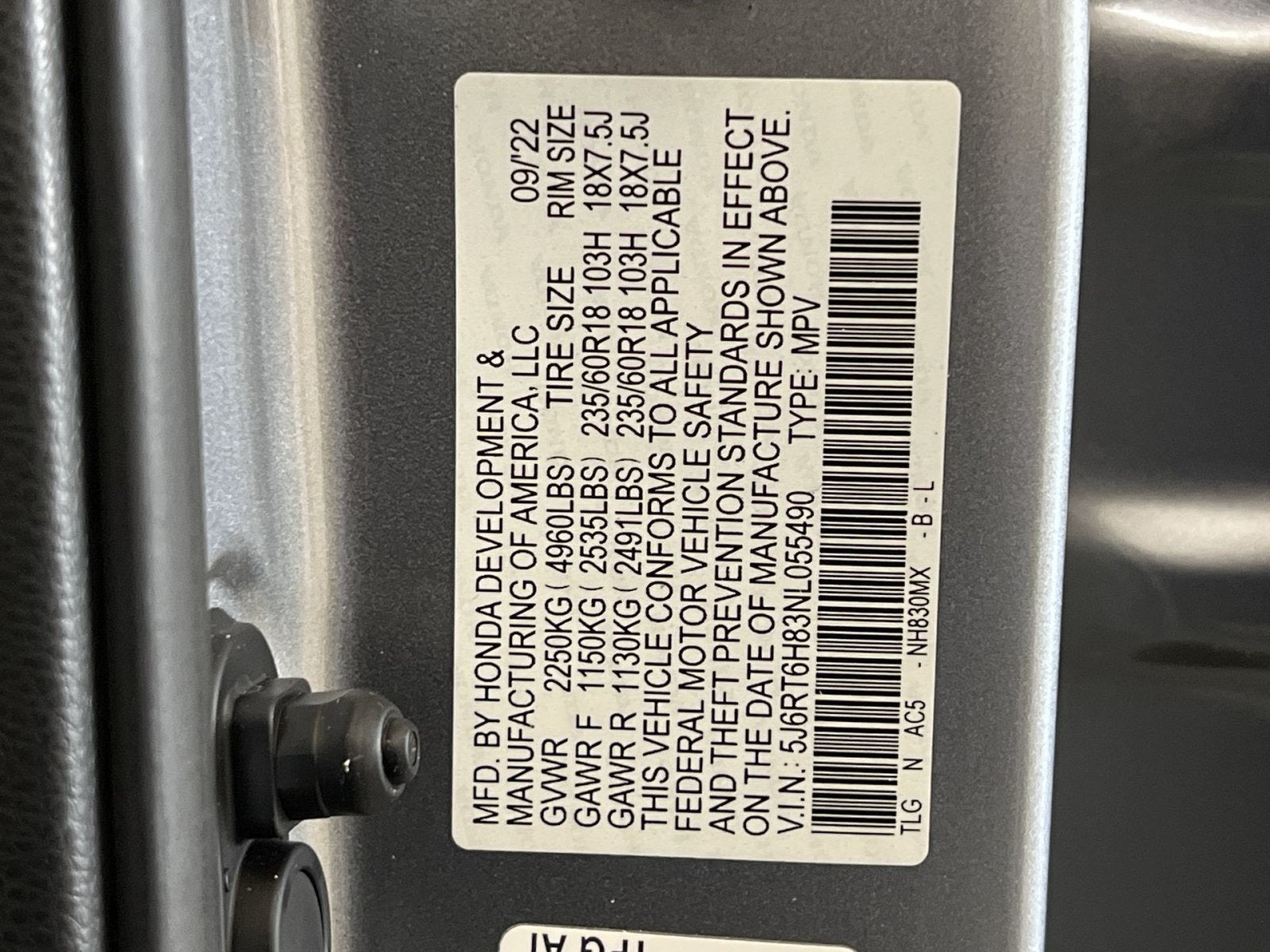 2022 Honda CR-V Hybrid EX-L