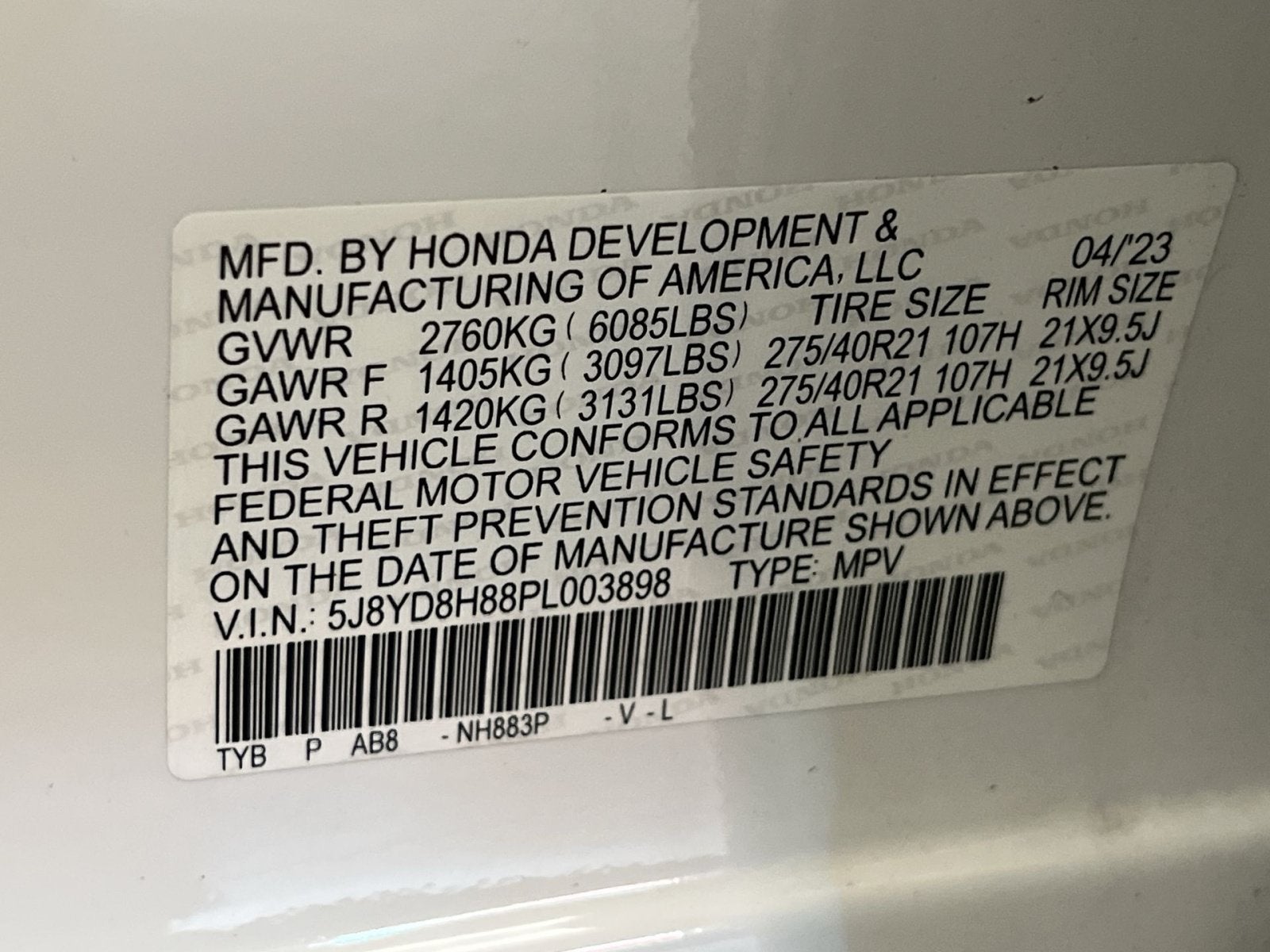 2023 Acura MDX Type S w/Advance Package