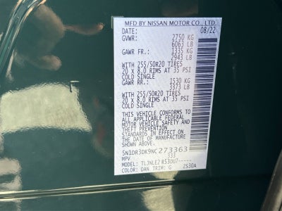 2022 Nissan Pathfinder Platinum