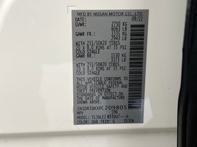 2023 Nissan Pathfinder Platinum