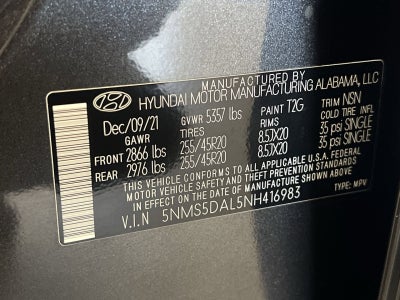 2022 Hyundai Santa Fe Calligraphy