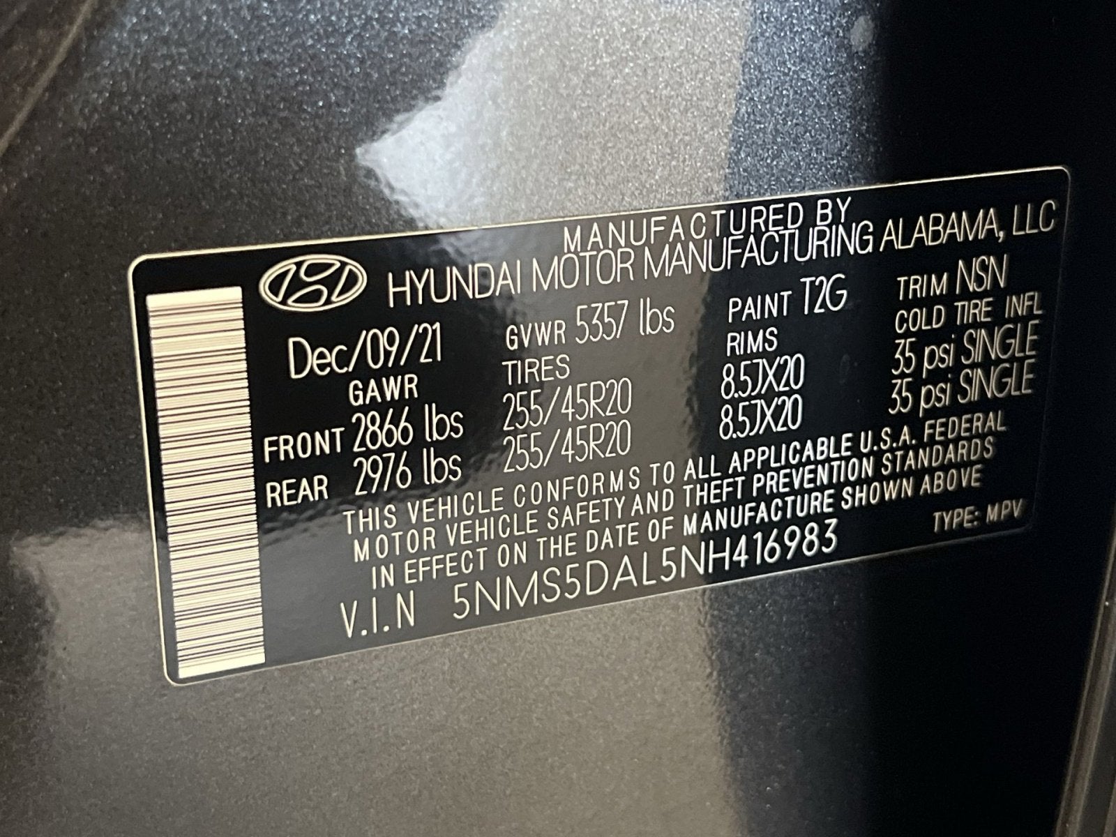 2022 Hyundai Santa Fe Calligraphy