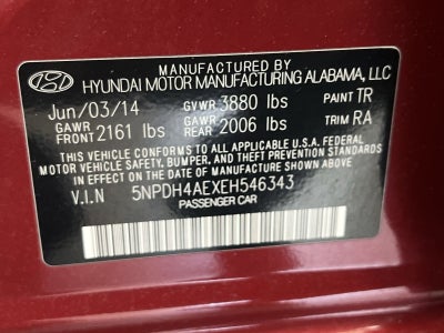 2014 Hyundai Elantra SE