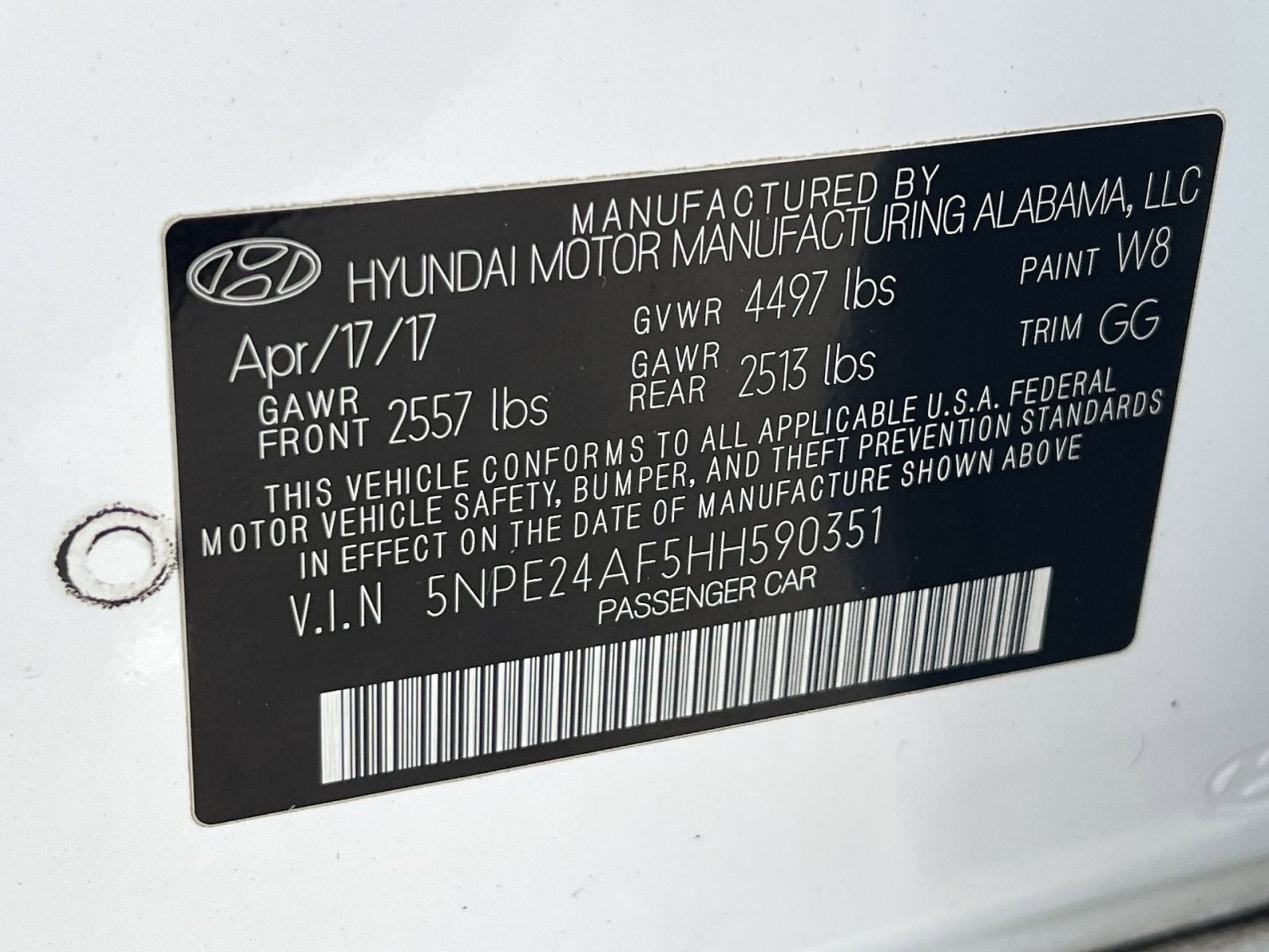 2017 Hyundai Sonata Base