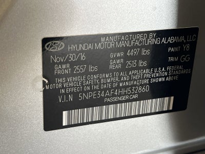 2017 Hyundai Sonata Sport