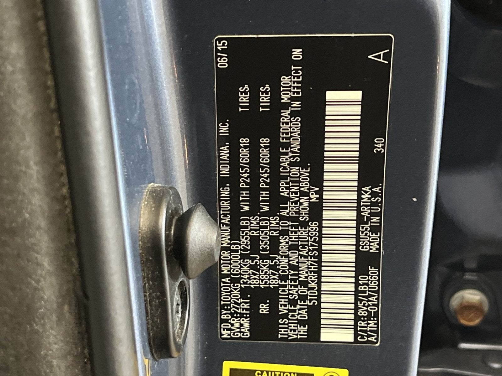 2015 Toyota Highlander XLE V6