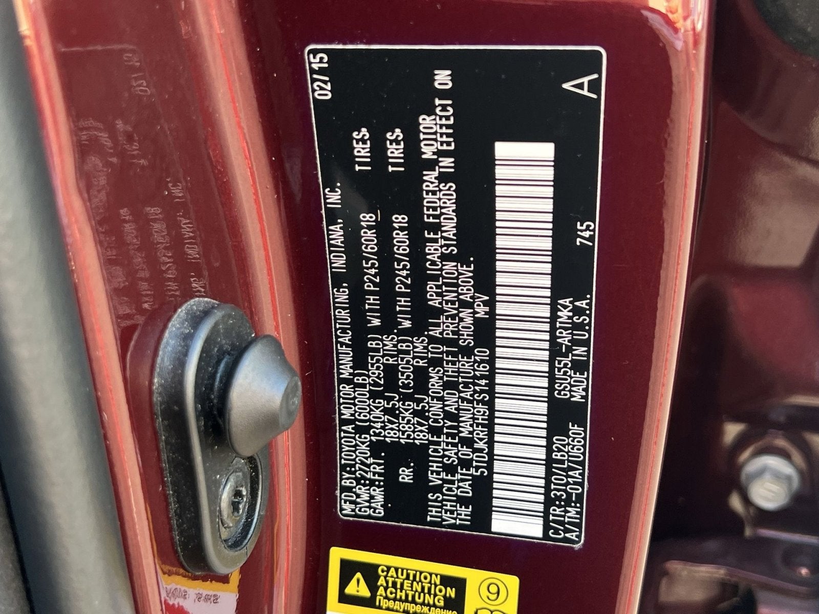 2015 Toyota Highlander XLE V6