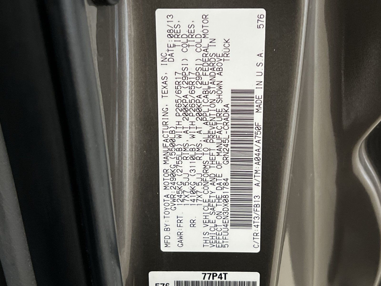 2013 Toyota Tacoma Base