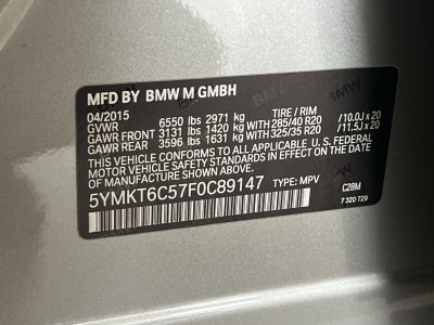 2015 BMW X5 M Base