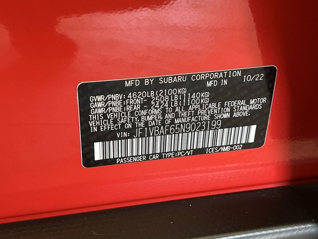 2022 Subaru WRX Premium